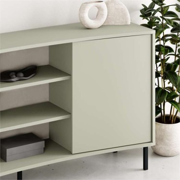 Μπουφές Frem Megapap χρώμα ash green 150x40x81cm 1 τεμ.