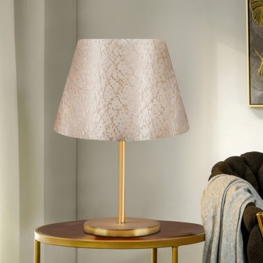 Φωτιστικό επιτραπέζιο Rosenthal Megapap ύφασμα Pvc χρώμα χρυσό 22x17x37εκ.