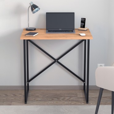 Γραφείο εργασίας Verne Megapap χρώμα pine oak 75x52x73,8cm 1 τεμ.