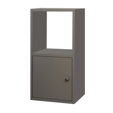 Κομοδίνο Vito Megapap χρώμα ανθρακί 34x30x66,4cm 1 τεμ.