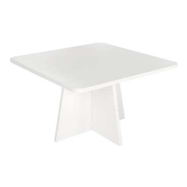 Τραπεζάκι σαλονιού Sugar Megapap χρώμα λευκό 60x60x36,8cm 1 τεμ.