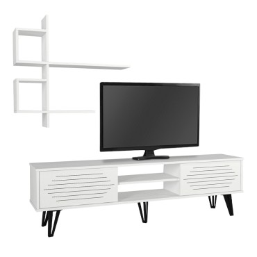 Σύνθεση τηλεόρασης Salerno Megapap χρώμα λευκό 180x35x51cm 1 τεμ.