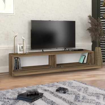 Έπιπλο τηλεόρασης Ahenk Megapap χρώμα καρυδί 160x31,3x32,9cm 1 τεμ.