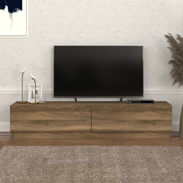 Έπιπλο τηλεόρασης Ahenk Megapap χρώμα καρυδί 160x31,3x32,9cm 1 τεμ.