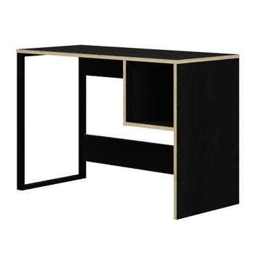 Γραφείο εργασίας Cubo Megapap χρώμα black wood 110x50x75cm 1 τεμ.