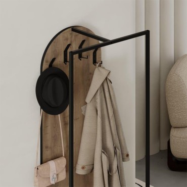 Έπιπλο εισόδου Archy Megapap χρώμα ανοιχτό καρυδί 53x31,7x180cm 1 τεμ.