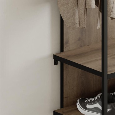 Έπιπλο εισόδου Archy Megapap χρώμα ανοιχτό καρυδί 53x31,7x180cm 1 τεμ.