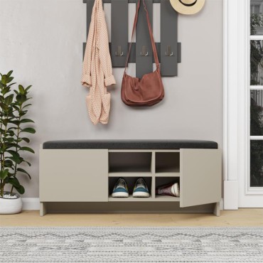 Παπουτσοθήκη Zulla Megapap χρώμα sandstone 110x37x43cm