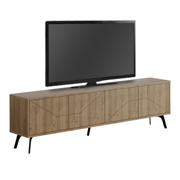 Έπιπλο τηλεόρασης Dune Megapap χρώμα ανοιχτό καρυδί 180x29,6x50cm 1 τεμ.