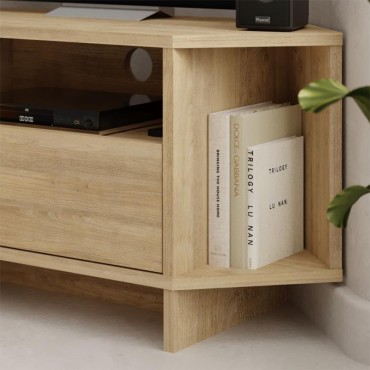 Έπιπλο τηλεόρασης γωνιακό Viva Megapap χρώμα sapphire oak 95,7x35,4x45cm 1 τεμ.