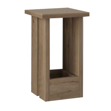 Τραπεζάκι βοηθητικό Tasos Megapap χρώμα sepet oak 30x30x50,3cm 1 τεμ.