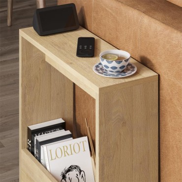 Τραπεζάκι βοηθητικό Simpi Megapap χρώμα sapphire oak 55x20x60cm 1 τεμ.