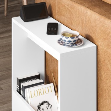 Τραπεζάκι βοηθητικό Simpi Megapap χρώμα λευκό 55x20x60cm 1 τεμ.