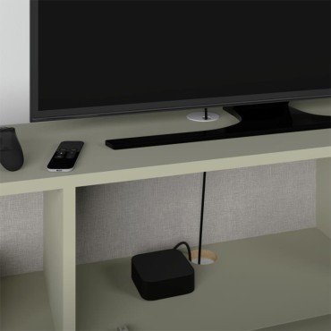 Έπιπλο τηλεόρασης επιτοίχιο Francy Megapap χρώμα ash green 180x30x30cm 1 τεμ.