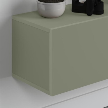 Έπιπλο τηλεόρασης επιτοίχιο Francy Megapap χρώμα ash green 180x30x30cm 1 τεμ.