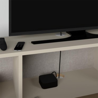 Έπιπλο τηλεόρασης επιτοίχιο Francy Megapap χρώμα sandstone 180x30x30cm 1 τεμ.