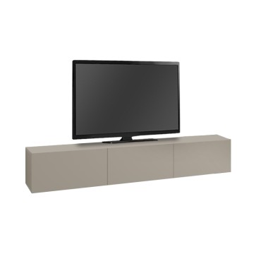 Έπιπλο τηλεόρασης επιτοίχιο Francy Megapap χρώμα sandstone 180x30x30cm 1 τεμ.