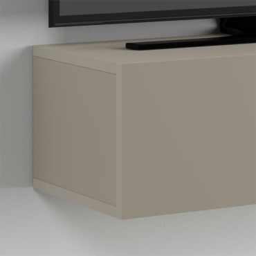 Έπιπλο τηλεόρασης επιτοίχιο Francy Megapap χρώμα sandstone 135x31,7x25cm 1 τεμ.
