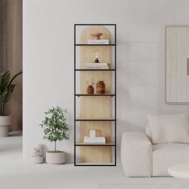 Βιβλιοθήκη Archy Megapap χρώμα sapphire oak 53x31,7x180cm 1 τεμ.