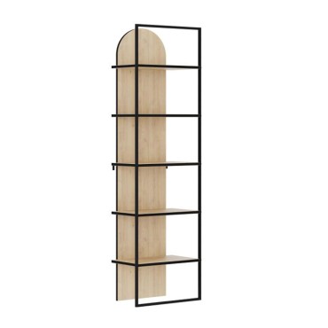 Βιβλιοθήκη Archy Megapap χρώμα sapphire oak 53x31,7x180cm 1 τεμ.