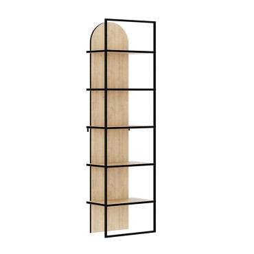 Βιβλιοθήκη Archy Megapap χρώμα sapphire oak 53x31,7x180cm 1 τεμ.
