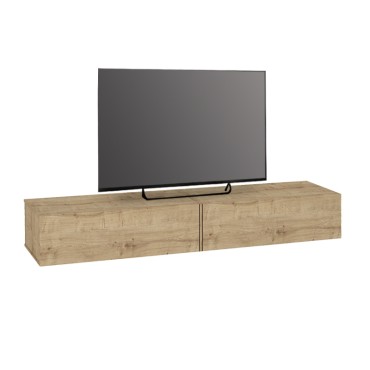 Έπιπλο τηλεόρασης επιτοίχιο Espanse Megapap χρώμα sapphire oak 241,8x31,7x30cm 1 τεμ.