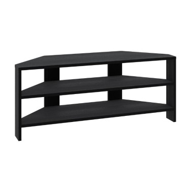 Έπιπλο τηλεόρασης γωνιακό Thales Megapap χρώμα black wood 110x36x45cm 1 τεμ.