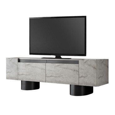 Έπιπλο τηλεόρασης Haven Megapap χρώμα travertine 180x30x50cm 1 τεμ.