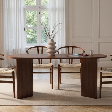 Τραπέζι Sablin Megapap χρώμα καρυδί 180x89,5x75cm 1 τεμ.