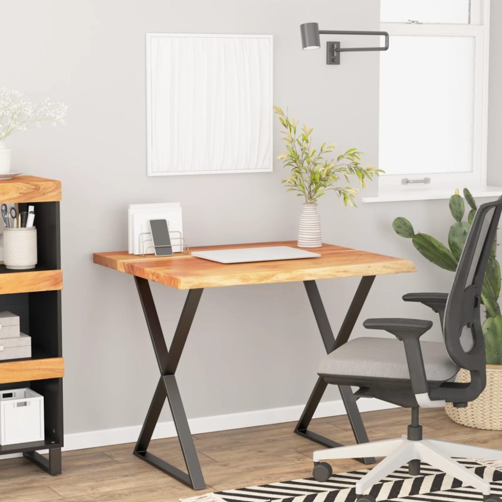 vidaXL Επιφάνεια Γραφείου Τετράγωνη 80x80x3,8cm Μασίφ Ξύλο Ακακίας