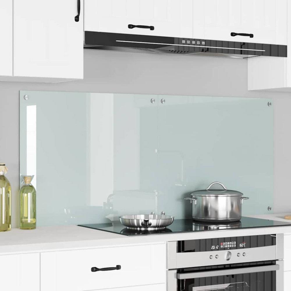 vidaXL Πλάτη κουζίνας 2 τμχ. Λευκό 70 x 60 cm σκληρυμένο γυαλί