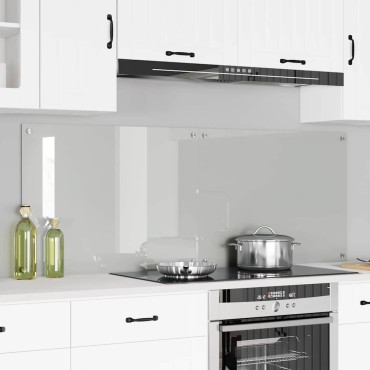 vidaXL Πλάτη κουζίνας 2 τμχ. Διαφανές 80 x 60 cm σκληρυμένο γυαλί