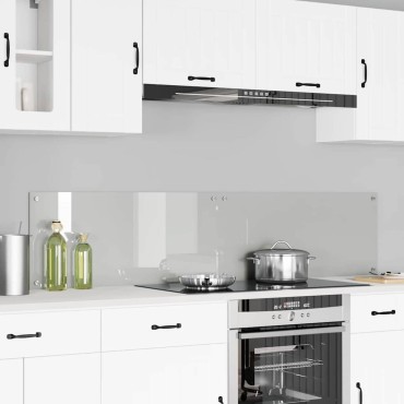 vidaXL Πλάτη κουζίνας 2 τμχ. Διαφανές 90 x 40 cm σκληρυμένο γυαλί