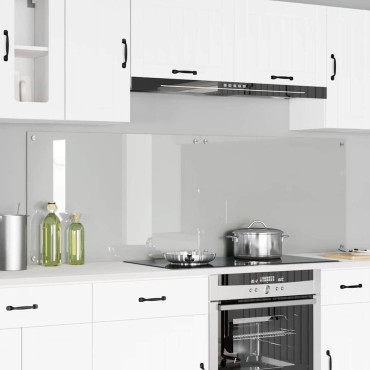 vidaXL Πλάτη κουζίνας 2 τμχ. Διαφανές 90 x 60 cm σκληρυμένο γυαλί