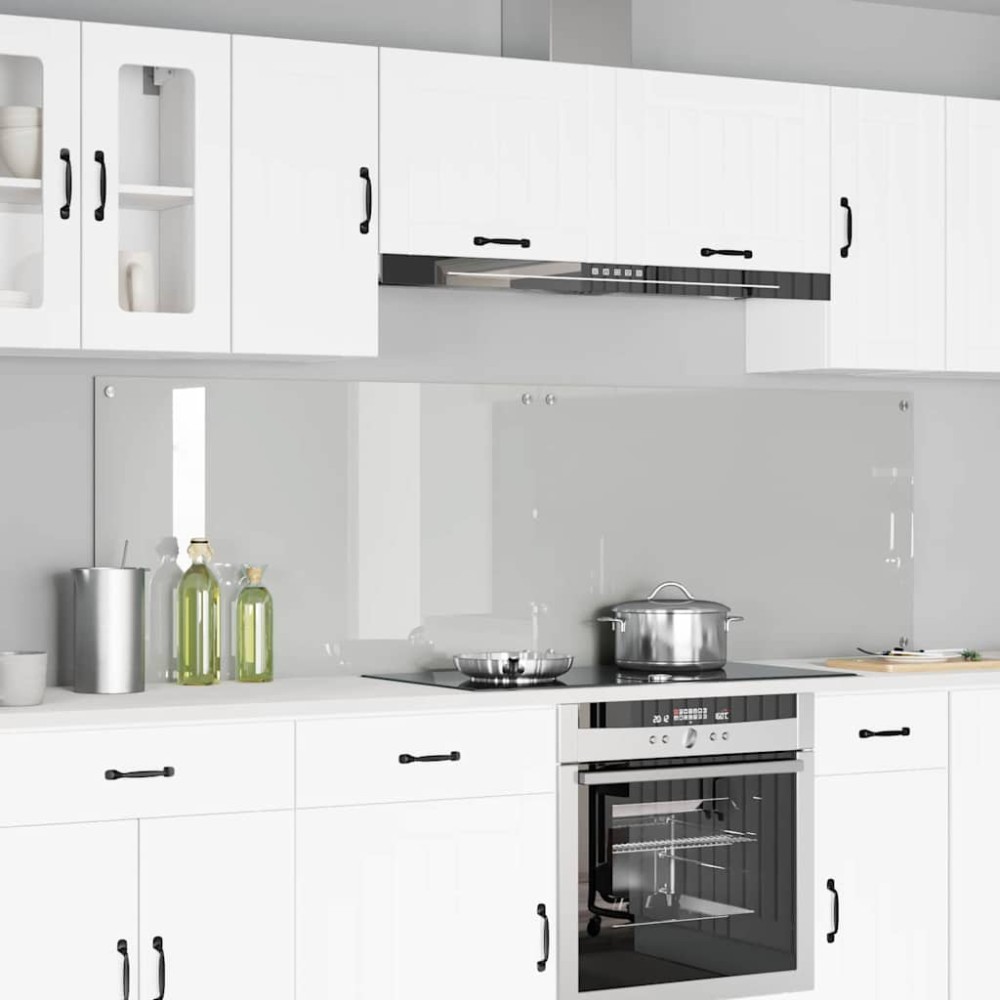 vidaXL Πλάτη κουζίνας 2 τμχ. Διαφανές 100 x 60 cm σκληρυμένο γυαλί