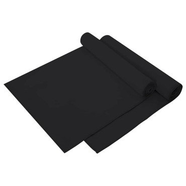 vidaXL Αθλητικές Πετσέτες 2 τμχ. Μαύρο 140 x 70 εκ