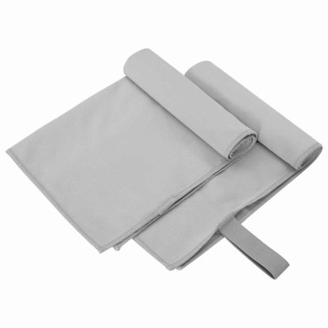 vidaXL Αθλητικές Πετσέτες 2 τμχ. Γκρι 50 x 30 cm