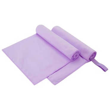vidaXL Αθλητικές Πετσέτες 2 τμχ. Μοβ 100 x 50 cm