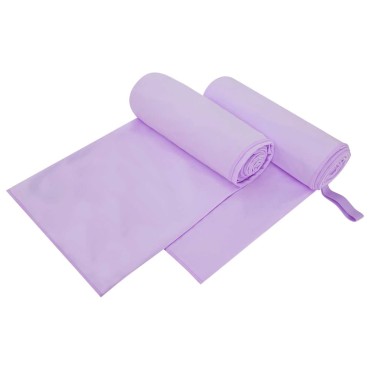 vidaXL Αθλητικές Πετσέτες 2 τμχ. Μοβ 200 x 100 cm
