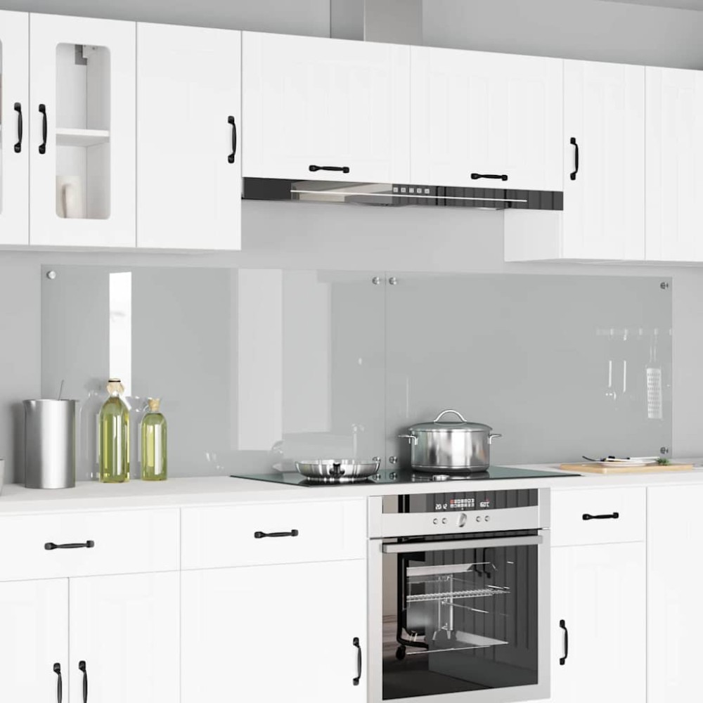 vidaXL Πλάτη κουζίνας 2 τμχ. Διαφανές 110 x 60 cm σκληρυμένο γυαλί