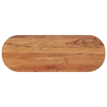 vidaXL Επιφάνεια Τραπεζιού Οβάλ 140x50x3,8cm Μασίφ Ξύλο Ακακίας 1 τεμ.