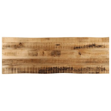 vidaXL Επιφάνεια Τραπεζιού 120x40x3,8cm Live Edge Μασίφ Ξύλο Μάνγκο 1 τεμ.