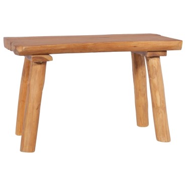 vidaXL Πάγκος Κήπου από Μασίφ Ξύλο Teak 80x(35-40)x46cm 1 τεμ.