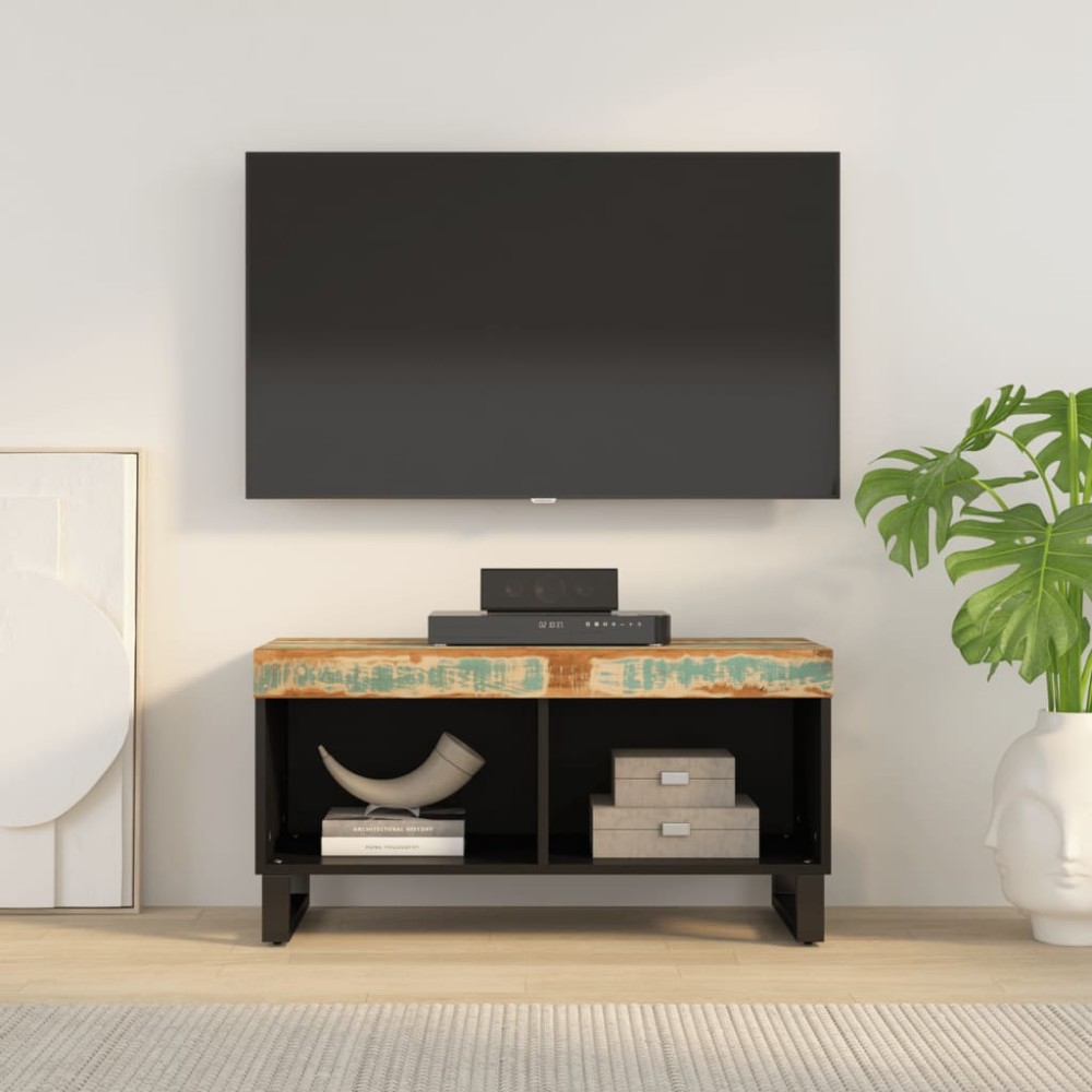 vidaXL Έπιπλο Τηλεόρασης 85x33x43,5cm από Μασίφ Ανακυκλωμένο Ξύλο 1 τεμ.