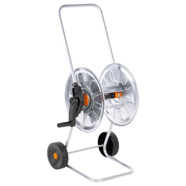 vidaXL Ανέμη Ποτίσματος Τροχήλατη για 50 μ. 1/2" ή 35 μ. 3/4" Ατσάλινη
