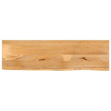 vidaXL Επιφάνεια Τραπεζιού 110x30x3,8cm Live Edge Μασίφ Ξύλο Μάνγκο 1 τεμ.