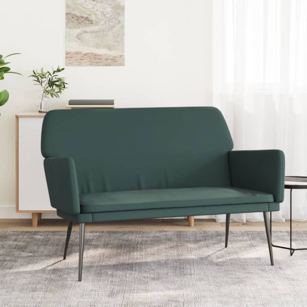 vidaXL Πάγκος Σκούρο Πράσινο 108x79x79cm Βελούδινος 1 τεμ.