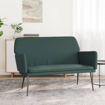 vidaXL Πάγκος Σκούρο Πράσινο 108x79x79cm Βελούδινος 1 τεμ.