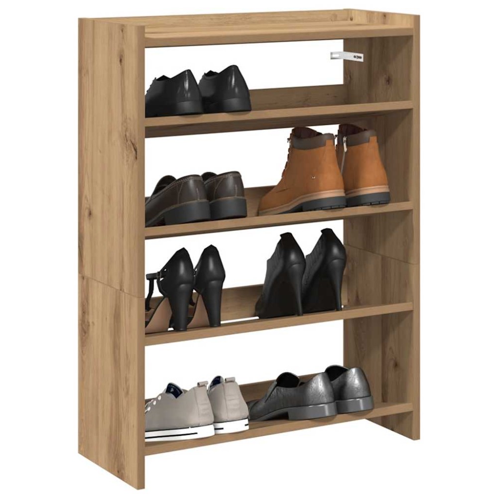 Ράφι παπουτσιών vidaXL Artisan Oak 60x25x81cm Κατασκευασμένο ξύλο