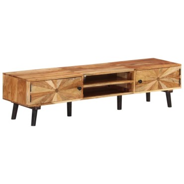 vidaXL Έπιπλο Τηλεόρασης 145x35x35cm από Μασίφ Ξύλο Ακακίας 1 τεμ.
